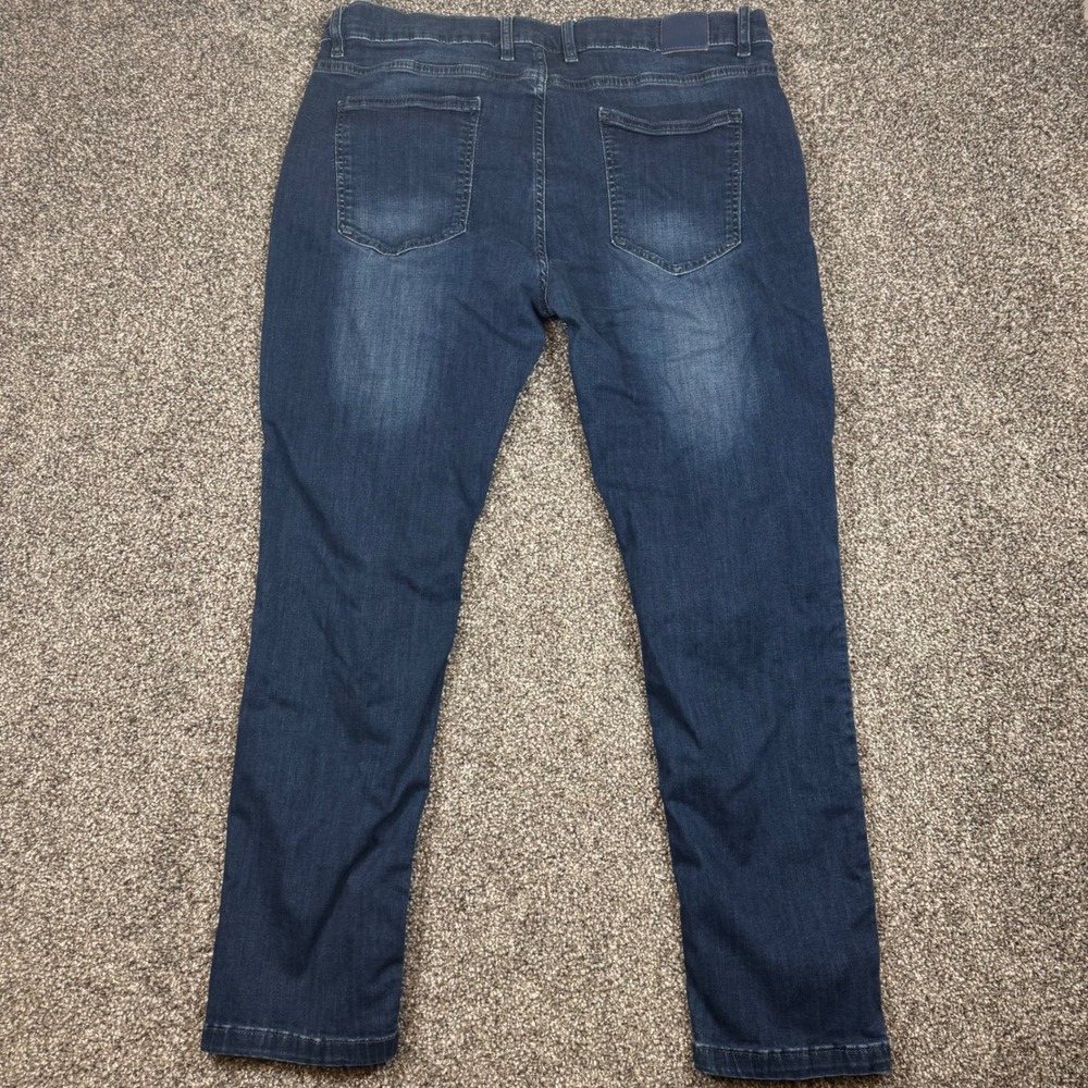 Mugsy Fultons Dark Blue Stretch Slim Straight Jeans Mens 40x30 FLX3NFU 40X30 - Picture 8 of 8